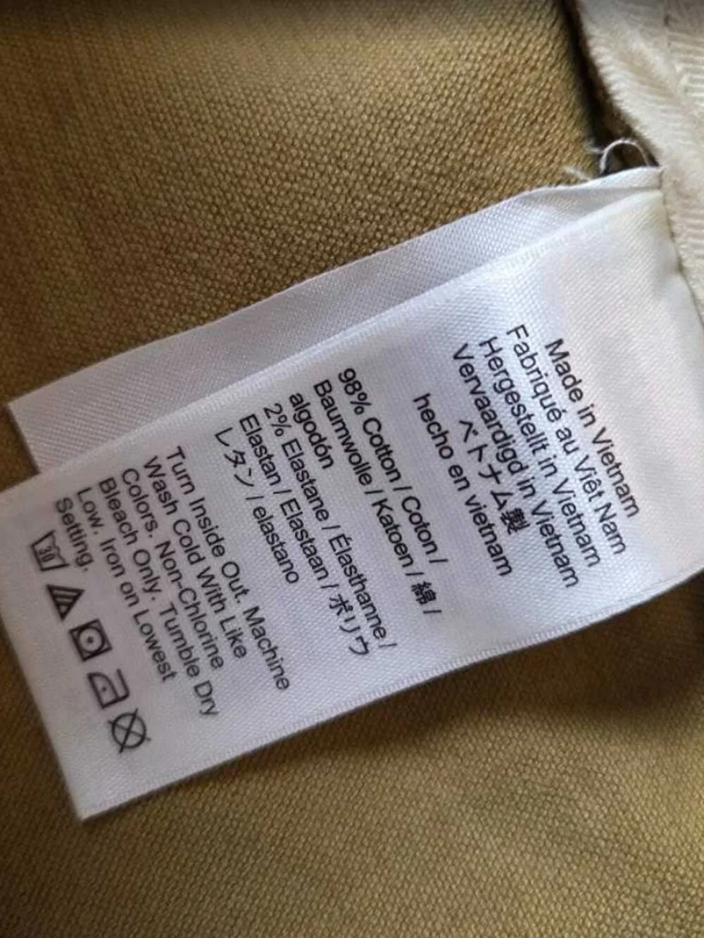New 33x32 J.Crew broken in straight pant in stretch corduroy  Vintage Goldenrod